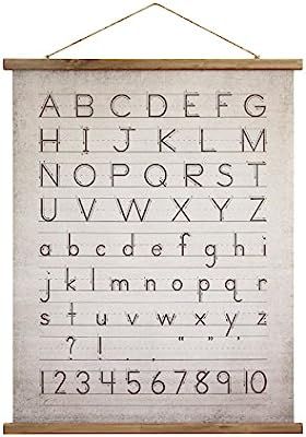 Creative Co-Op Alphabet & Numbers Wall Décor | Amazon (US)