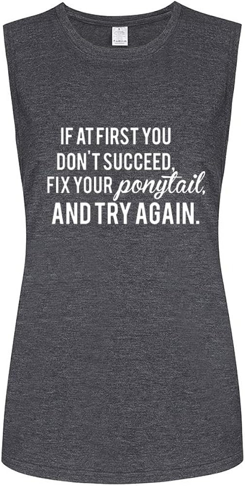 FANNOO Workout Tank Tops for Women-Womens Motivational Saying Fitness Gym Racerback Sleeveless Sh... | Amazon (US)