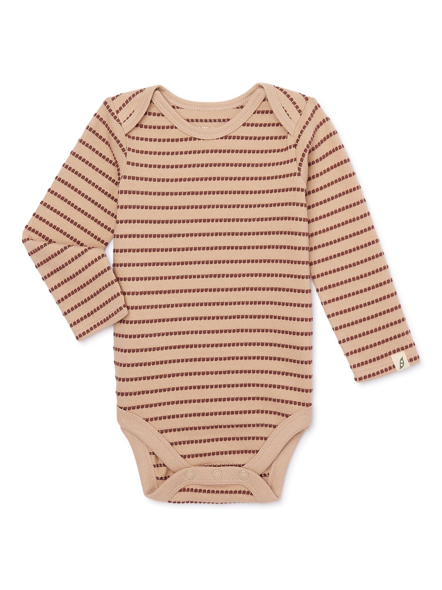 easy-peasy Baby Long Sleeve Textured Bodysuit, Sizes 0-24 Months | Walmart (US)
