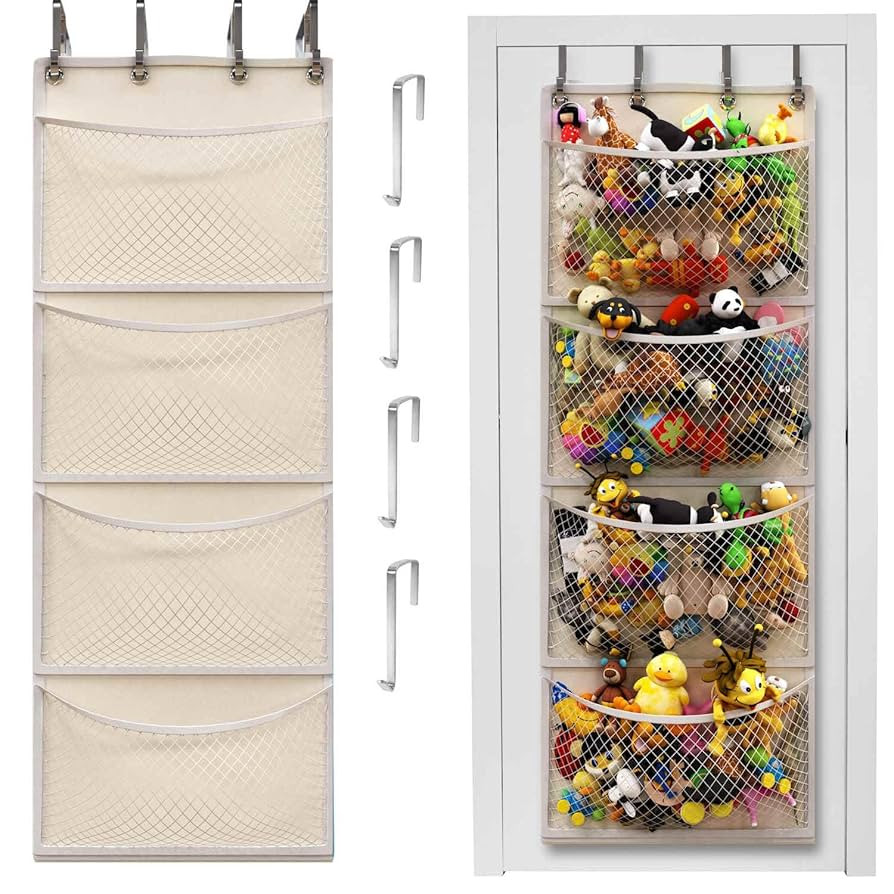 Honeyera Original Over Door Organizer for Stuffies, Breathable Hanging Storage Pockets for Baby A... | Amazon (US)