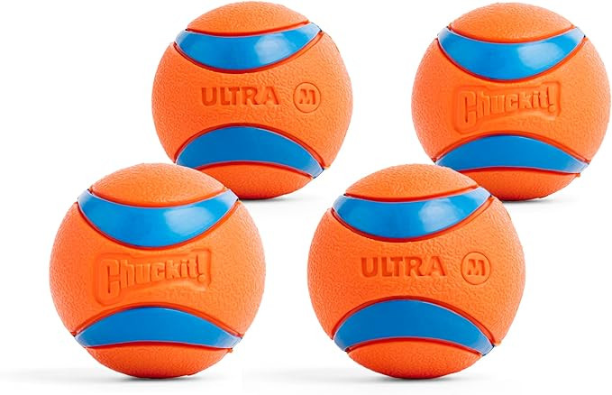 Chuckit! Ultra Ball Dog Toy - Medium Bouncy Fetch Balls For Dogs 20-60 lbs - Made from Durable Ru... | Amazon (US)