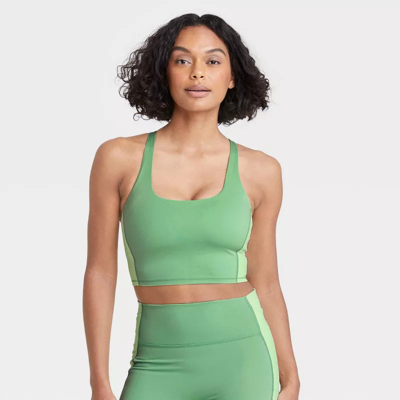 Women's Light Support Longline Strappy Bra - All in Motion™ | Target