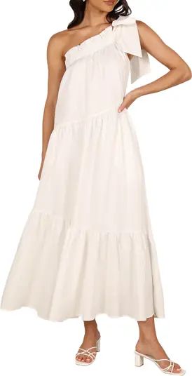 Ava One-Shoulder Cotton Maxi Dress | Nordstrom