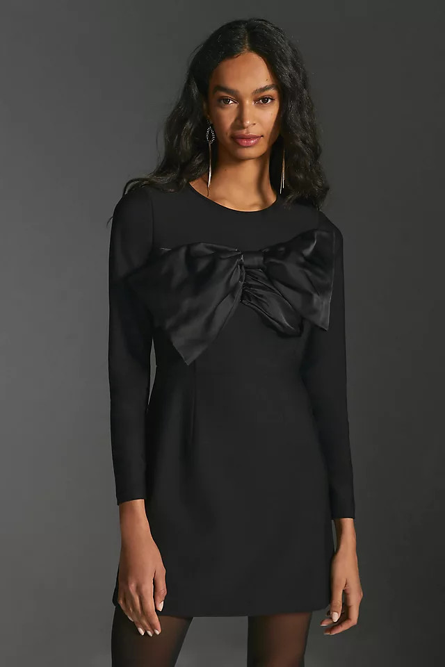 Hutch Bow Mini Dress | Anthropologie (US)
