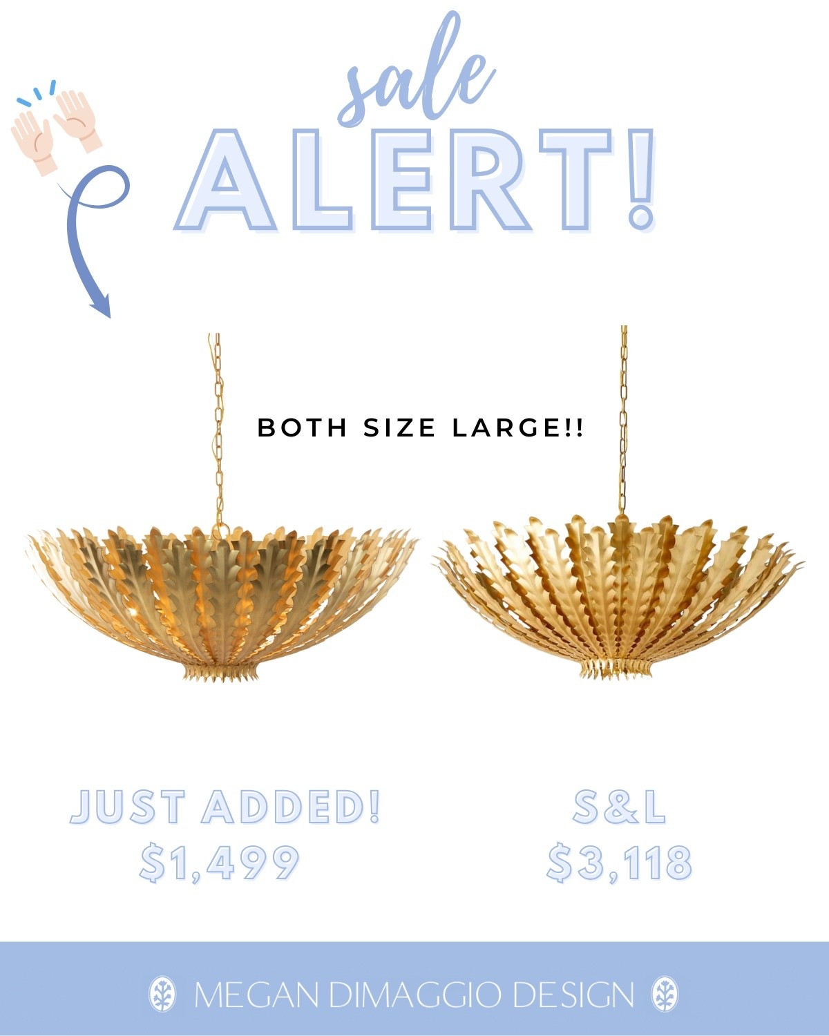 🤩 WOW WOW WOW!! Also just added online and will go fast!! This designer Aerin chandelier SIZE LARGE for over 50% OFF retail!!! Serena & Lily sells it for $3,118 but you can snag it at the outlet price & free shipping w/ code: SHIP89 (definitely limited stock!!) 🏃🏼‍♀️🏃🏼‍♀️🏃🏼‍♀️

#LTKHome #LTKSaleAlert