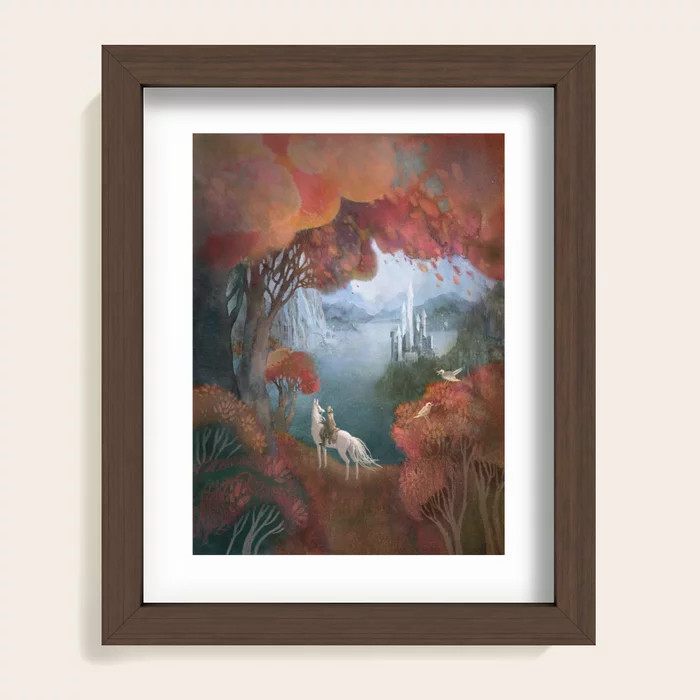 Traveller and the Fairy Castle Art Print | Society6