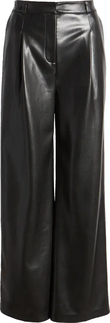 Faux Leather Wide Leg Pants | Nordstrom
