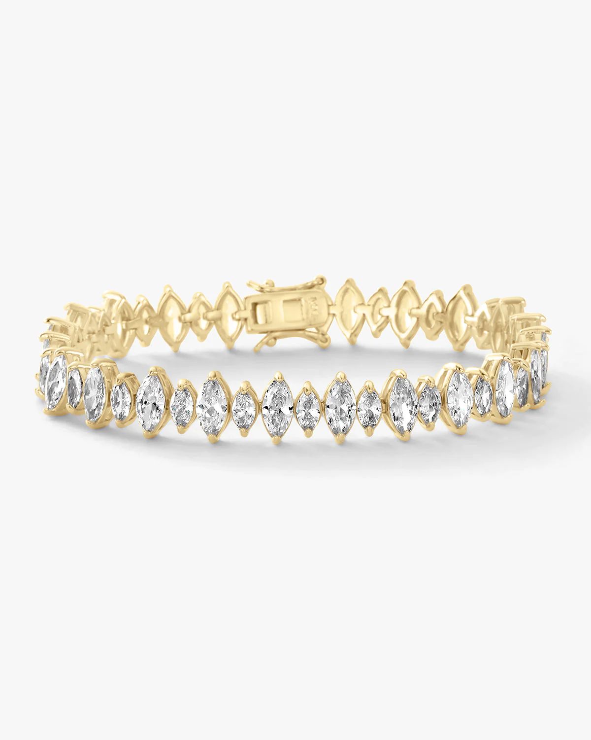 "She's So Fine" Bracelet - Gold|White Diamondettes | Melinda Maria