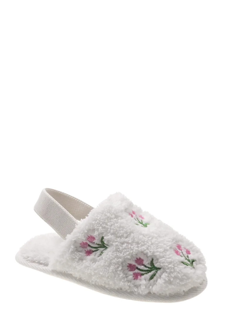 Wonder Nation Toddler Girls Scuff Flower Slippers | Walmart (US)