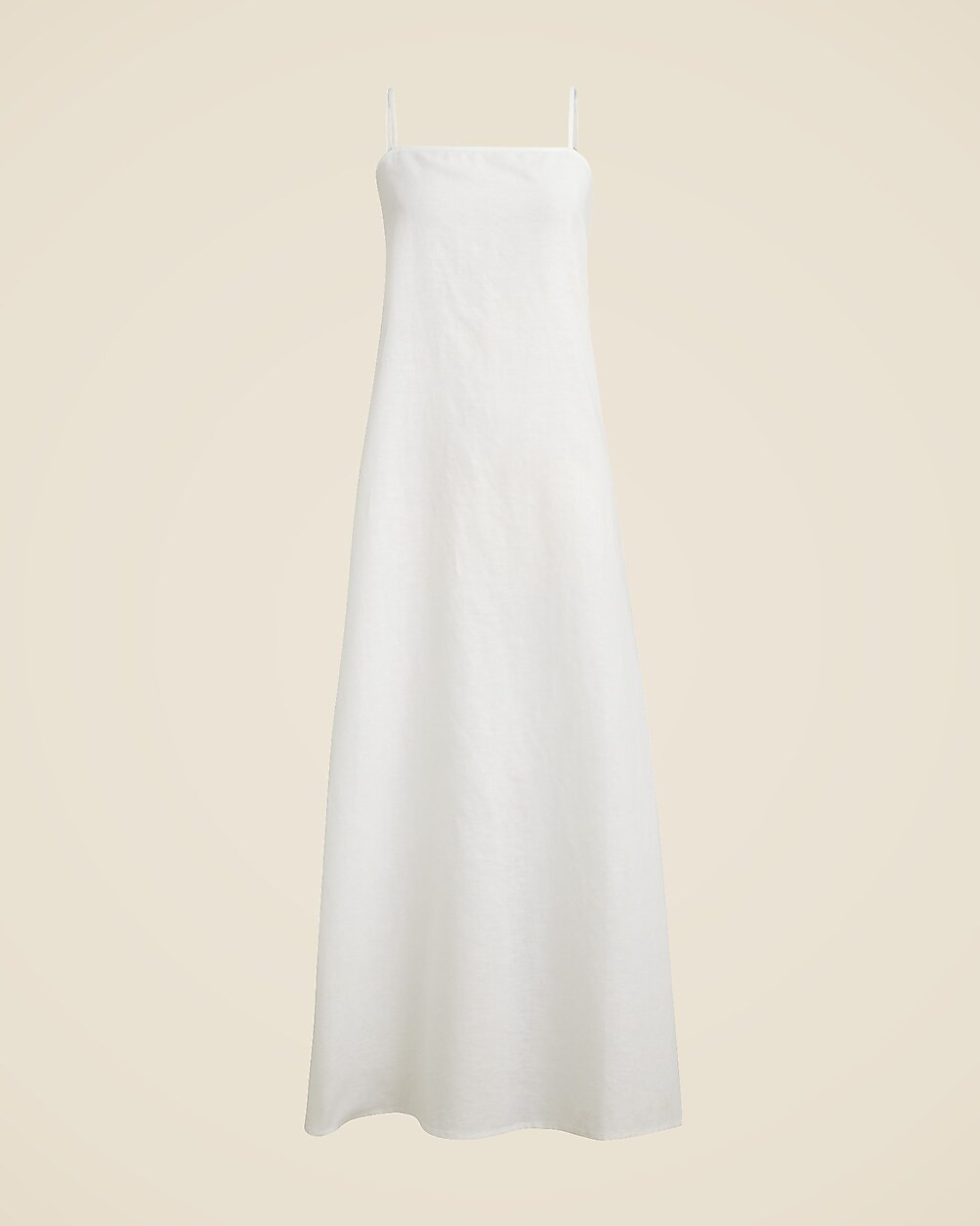 Linen-cotton blend tie-back midi dress | J. Crew US