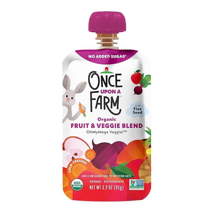 Once Upon a Farm, Organic OhMyMega Veggie, 3.2 Ounce | Amazon (US)