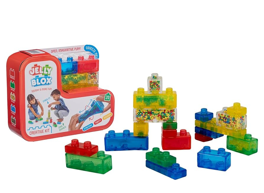 Goliath Jelly Blox Creative Kit | Includes 20 Blocks | Toddler & Preschool Building Blocks Kids C... | Amazon (US)