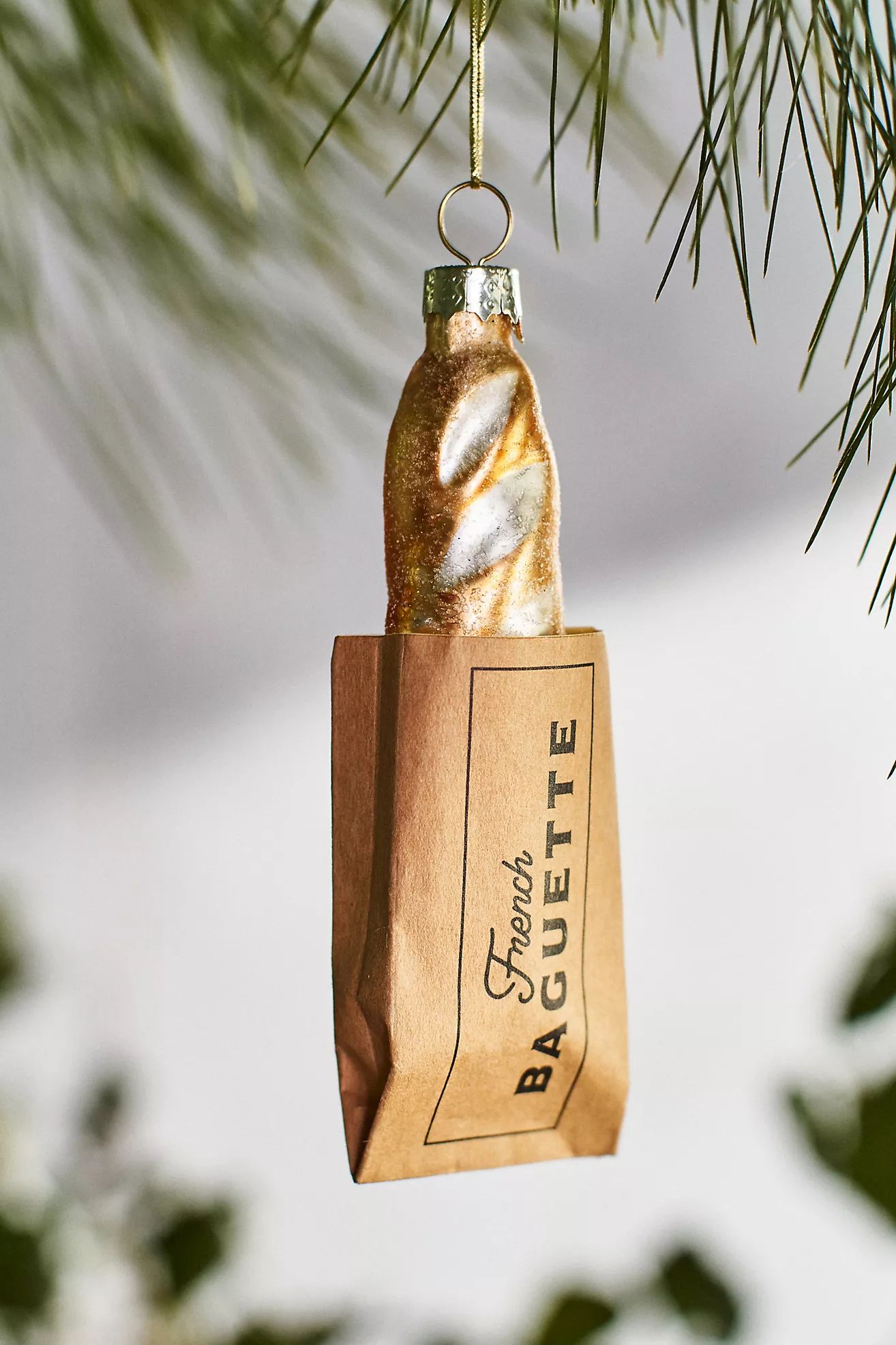 French Baguette Glass Ornament | Anthropologie (US)