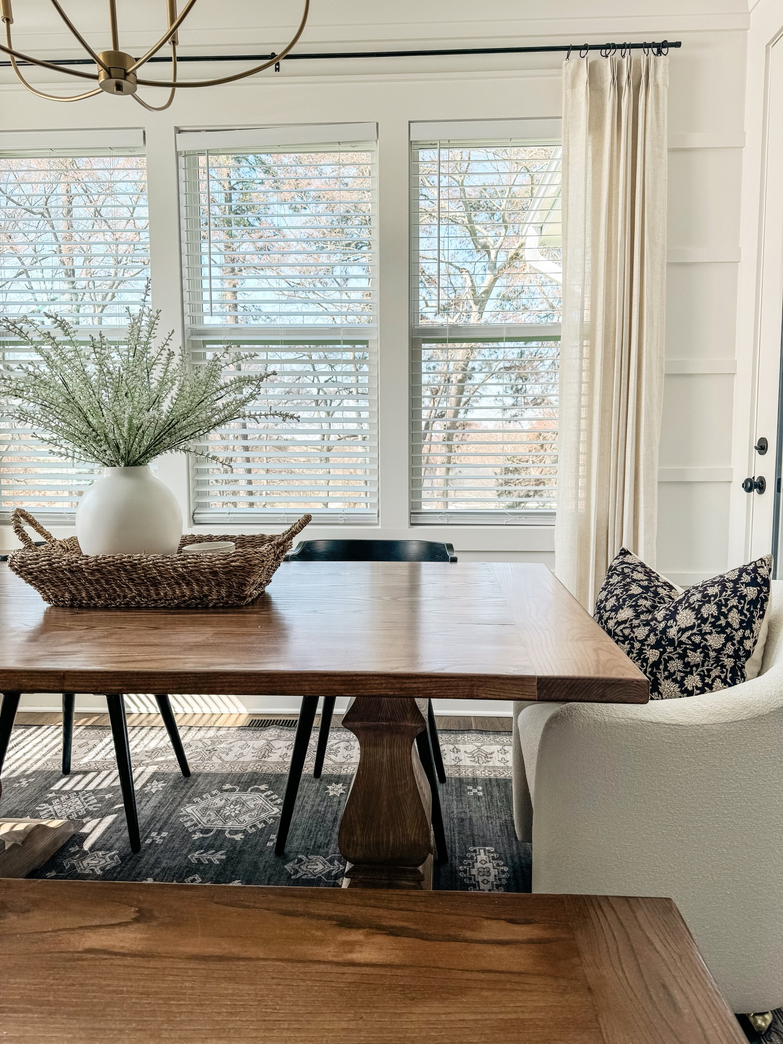 Dining room views | More changes coming to this space soon! 

Dining chairs, dining room, dining table, transitional dining room, modern dining chairs, end chairs, barrel chairs,
Poly and bark, my cura home, spring florals, table centerpiece, upholstered end chair, white dining chairs, spring table Centerpiece 

#LTKhome #LTKfamily #LTKstyletip