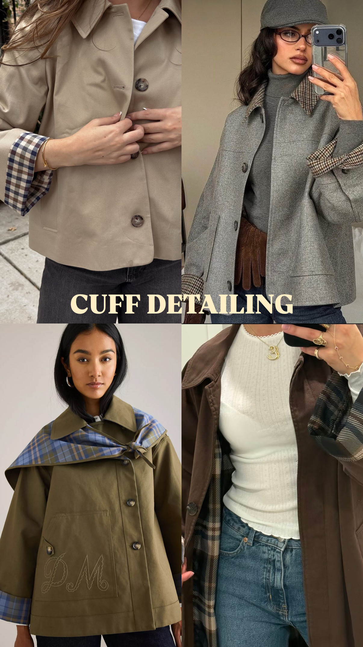 fall trends I'm loving: cuff detailing 

 #LTKgrwm #LTKootd #LTKSeasonal
