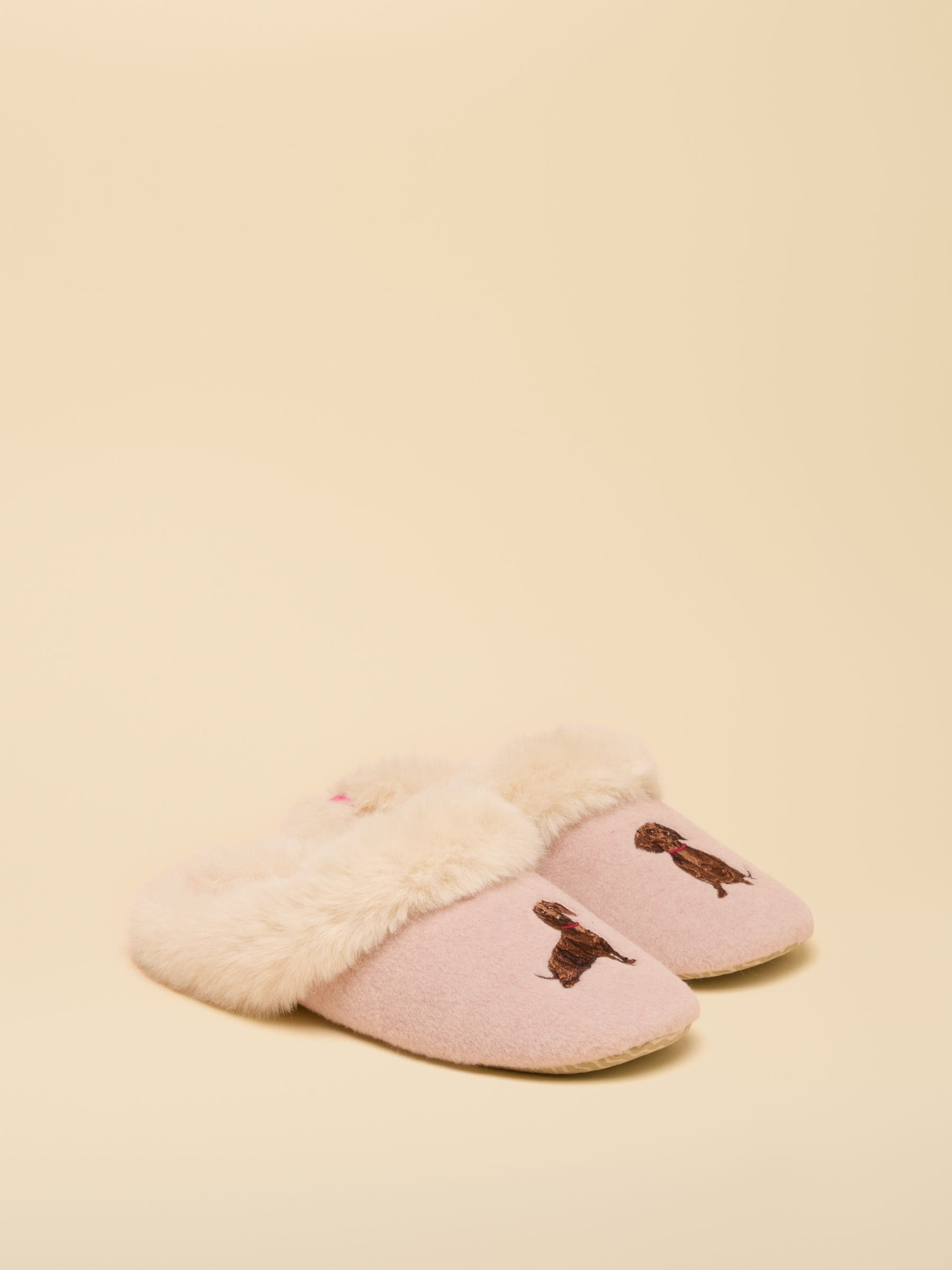 Joules Slippet Luxe Pink Dog Slipper | Joules