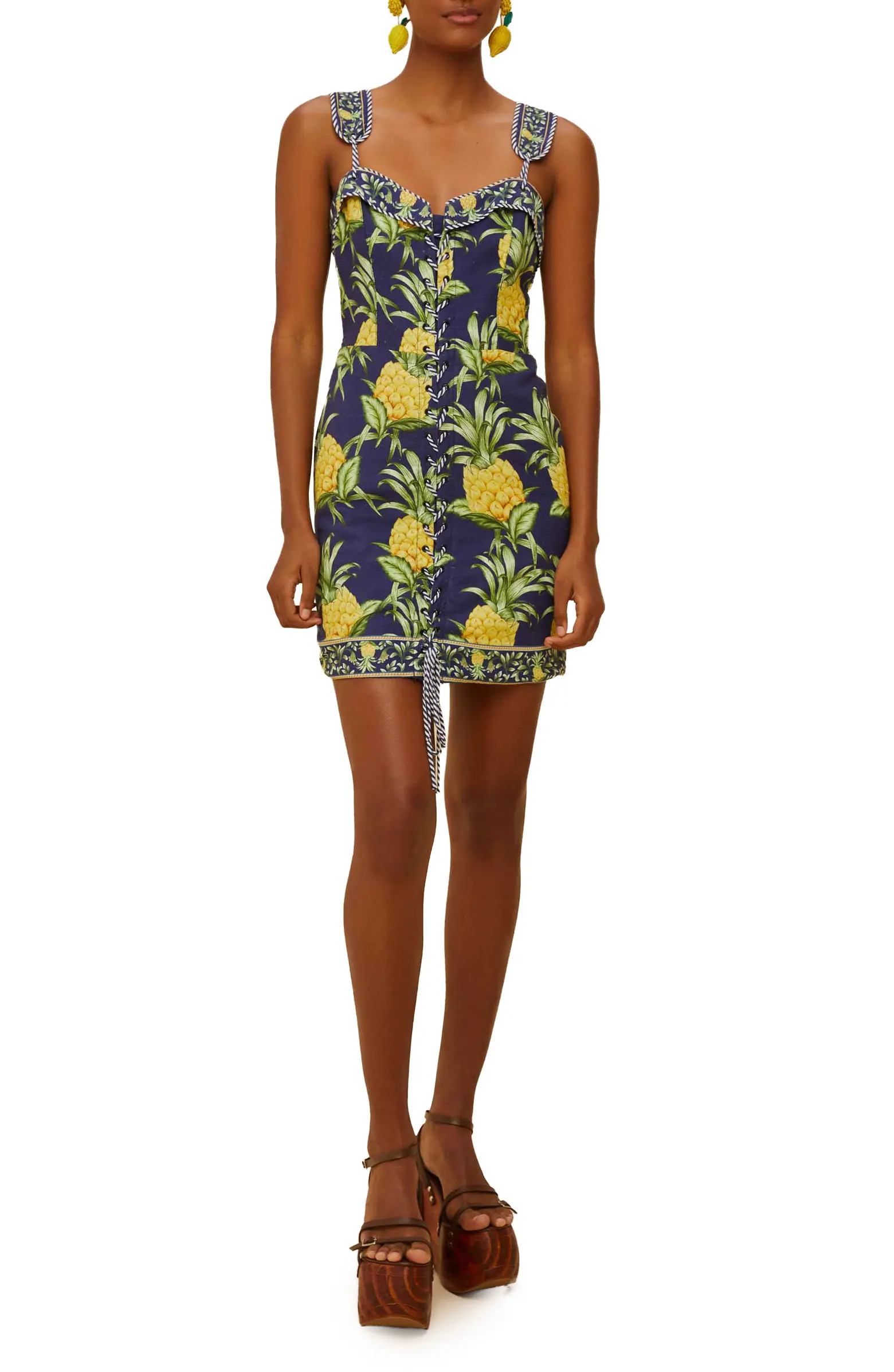 Delicate Pineapple Minidress | Nordstrom