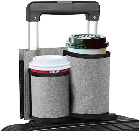 Accmor Luggage Travel Cup Holder,Universal Suitcase Luggage Cup Holder,Free Hands Suitcase Drinks... | Amazon (US)