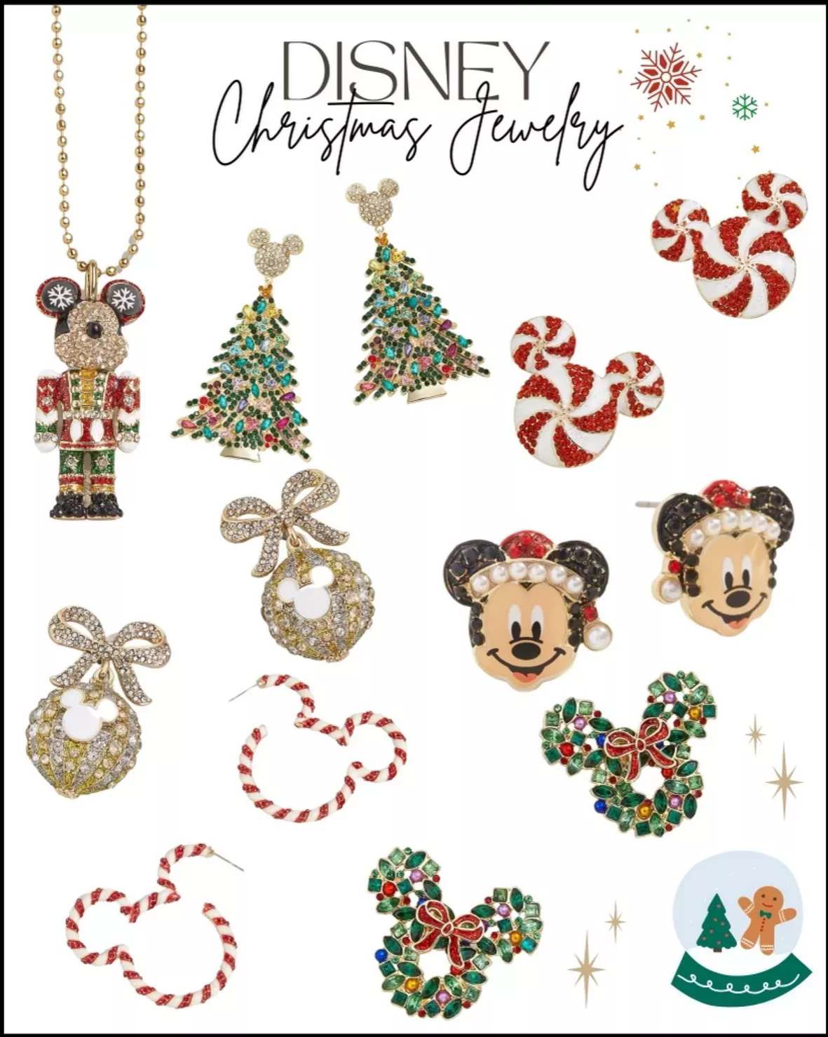 Mickey Mouse Disney Santa Earrings … curated on LTK
