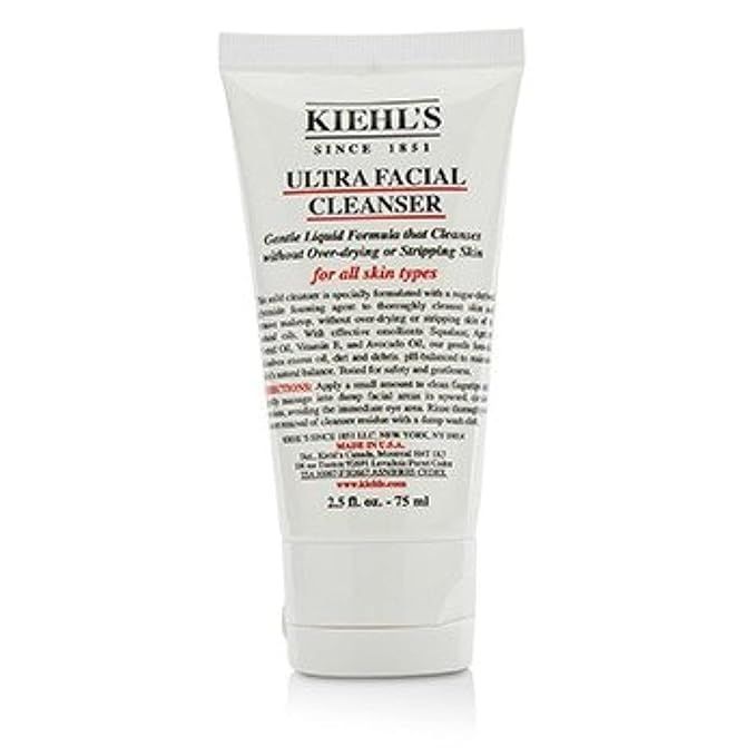 Kiehl's Ultra Facial All Skin Types Cleanser for Unisex, 2.5 Ounce/75ml | Amazon (US)