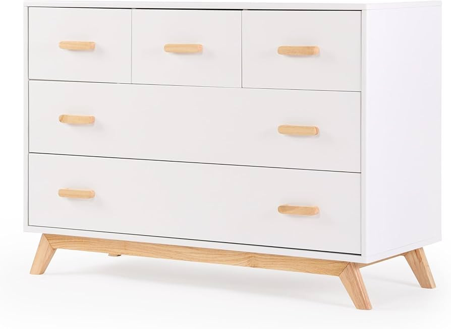 dadada Soho 5-Drawer Dresser for Nursery and Bedroom - Modern Design, Large Storage, Baby-Safe Fi... | Amazon (US)