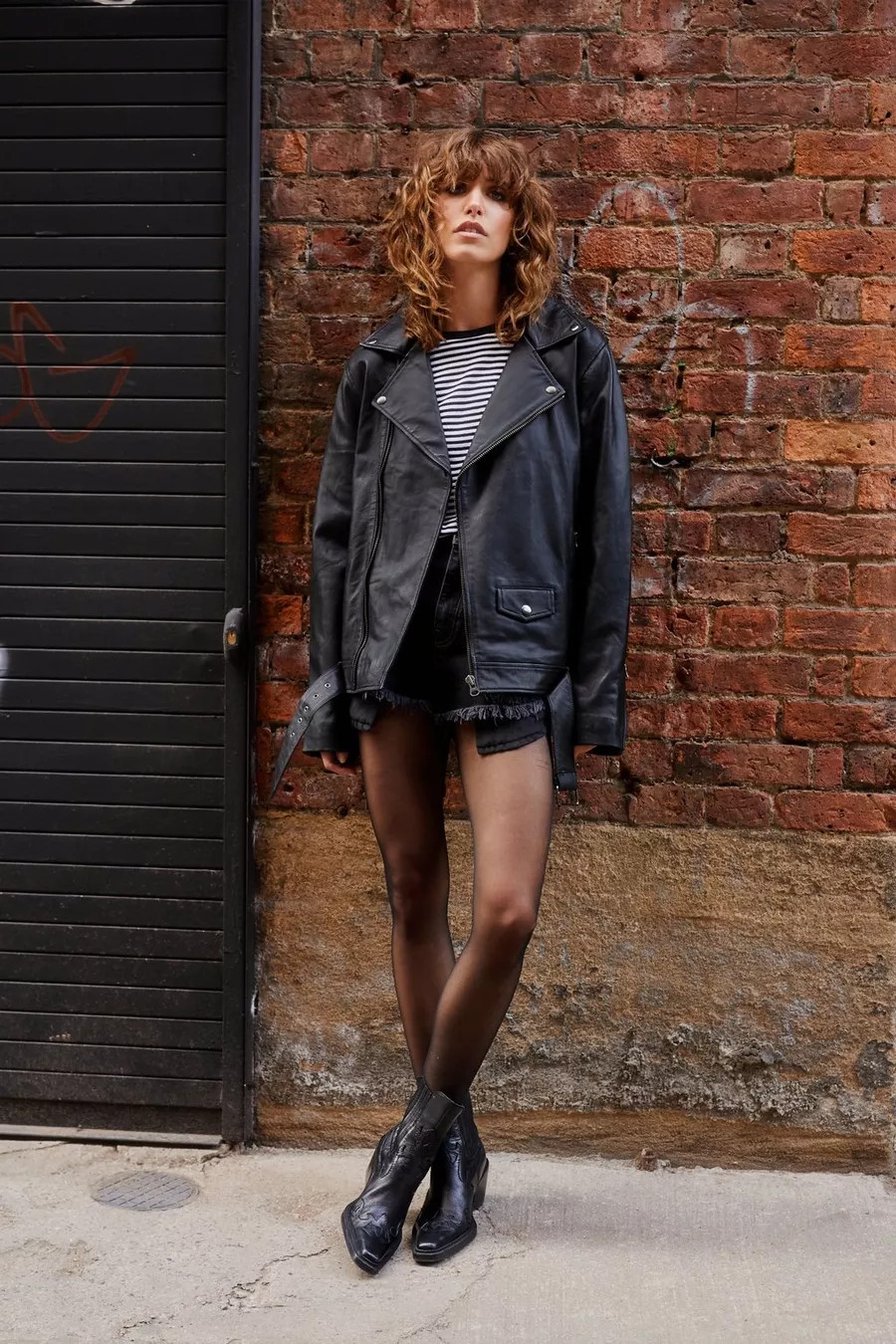 Oversized Real Leather Boyfriend Jacket | Nasty Gal (US)