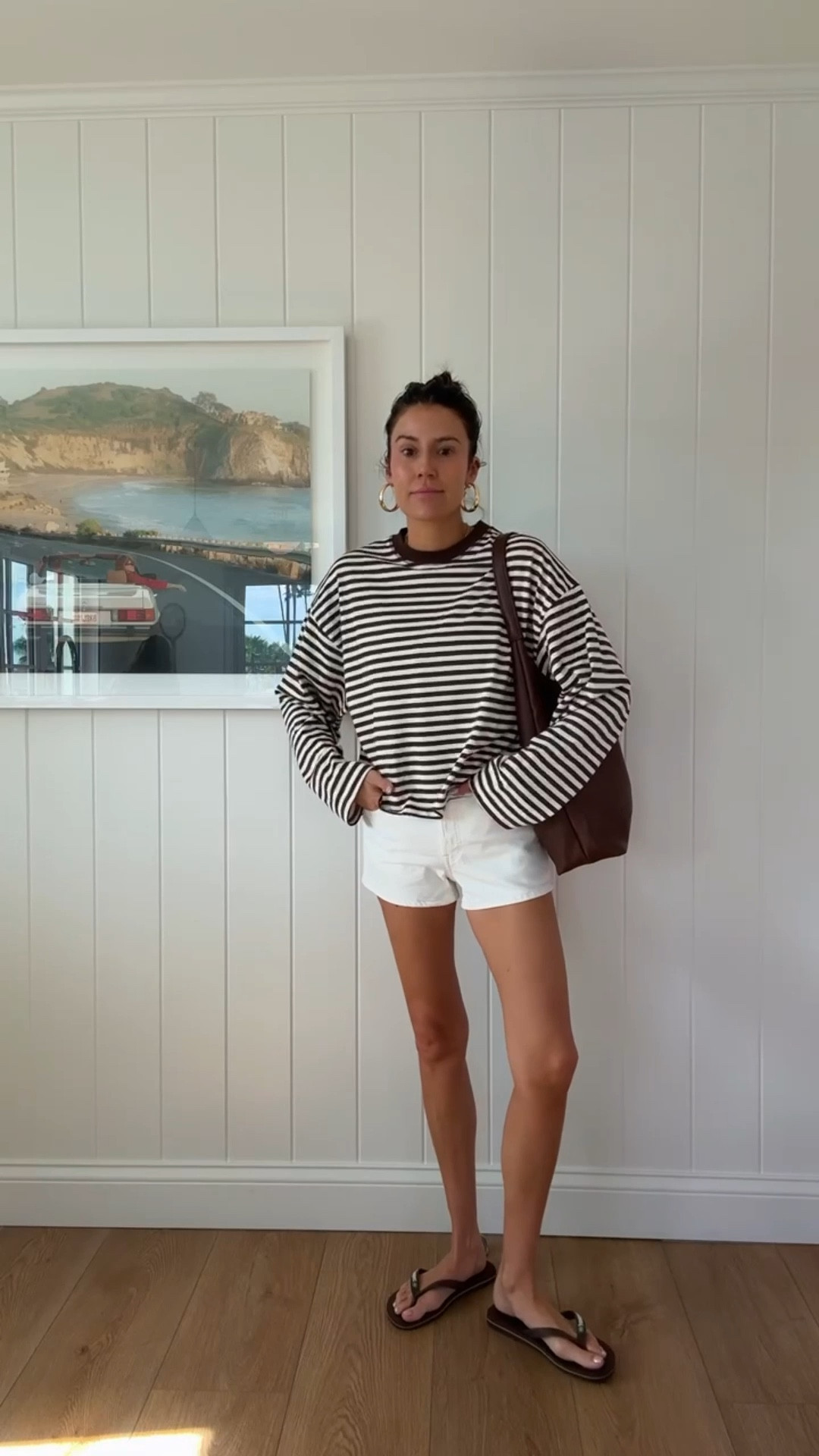 Vacation outfit - one piece swimsuit, white shorts & striped shirt  from @amazonfashion @amazon ✨

#LTKSeasonal #LTKootd #LTKgrwm