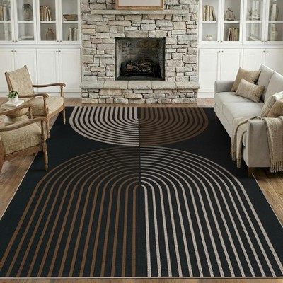 Outdoor Patio Rug Rainbow Easy Jute Rugs Washable, Non Slip Non Shedding Modern Striped Rug, Stain Resistant Foldable Farmhouse Mats for Bedroom | Target