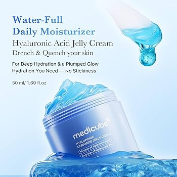 medicube Jelly Cream with Hyaluronic Acid | Daily Moisturizer for All Skin Types | Long-lasting H... | Amazon (US)