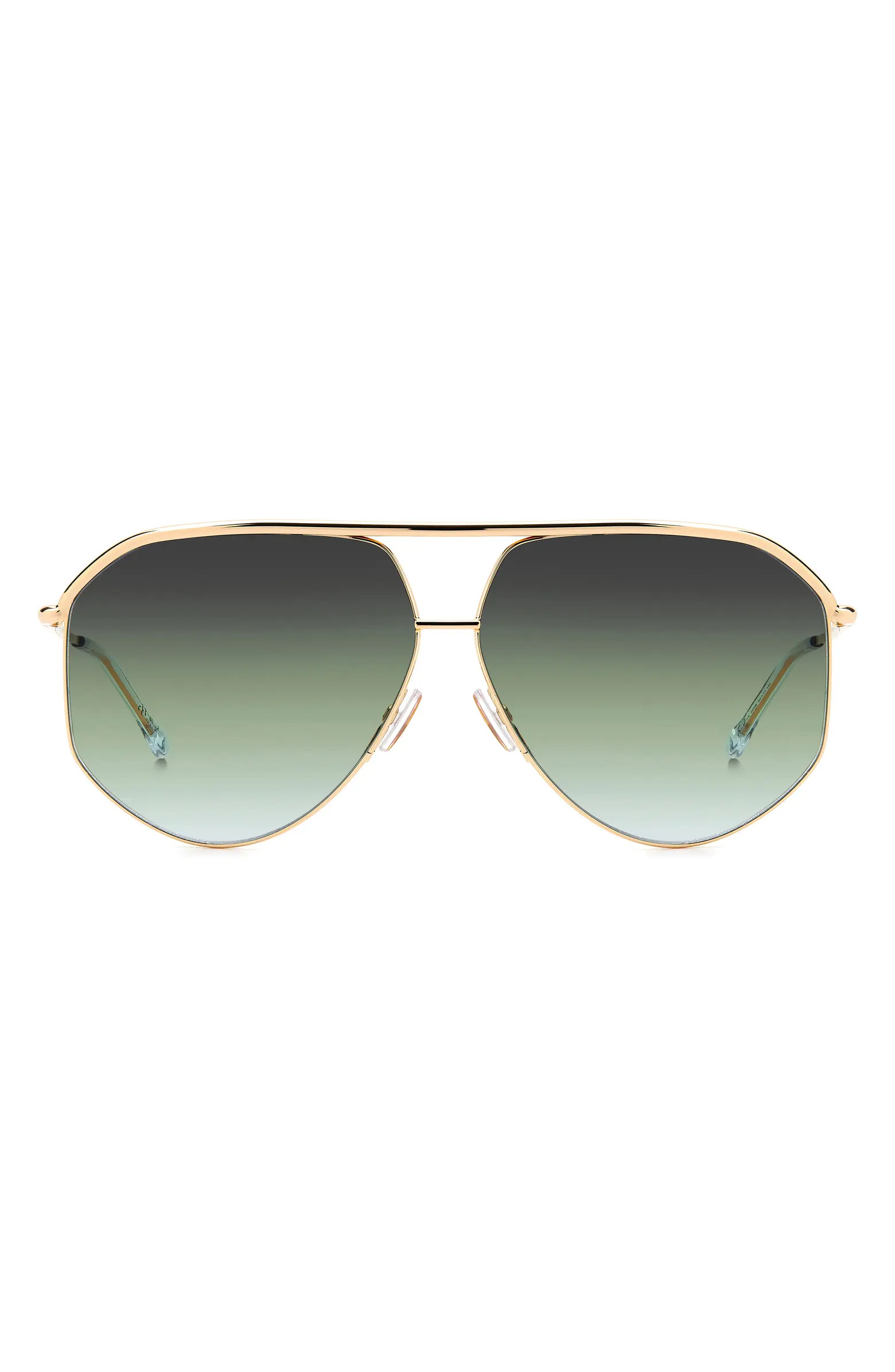 Isabel Marant Wild Metal 64mm Gradient Oversize Aviator Sunglasses | Nordstromrack | Nordstrom Rack