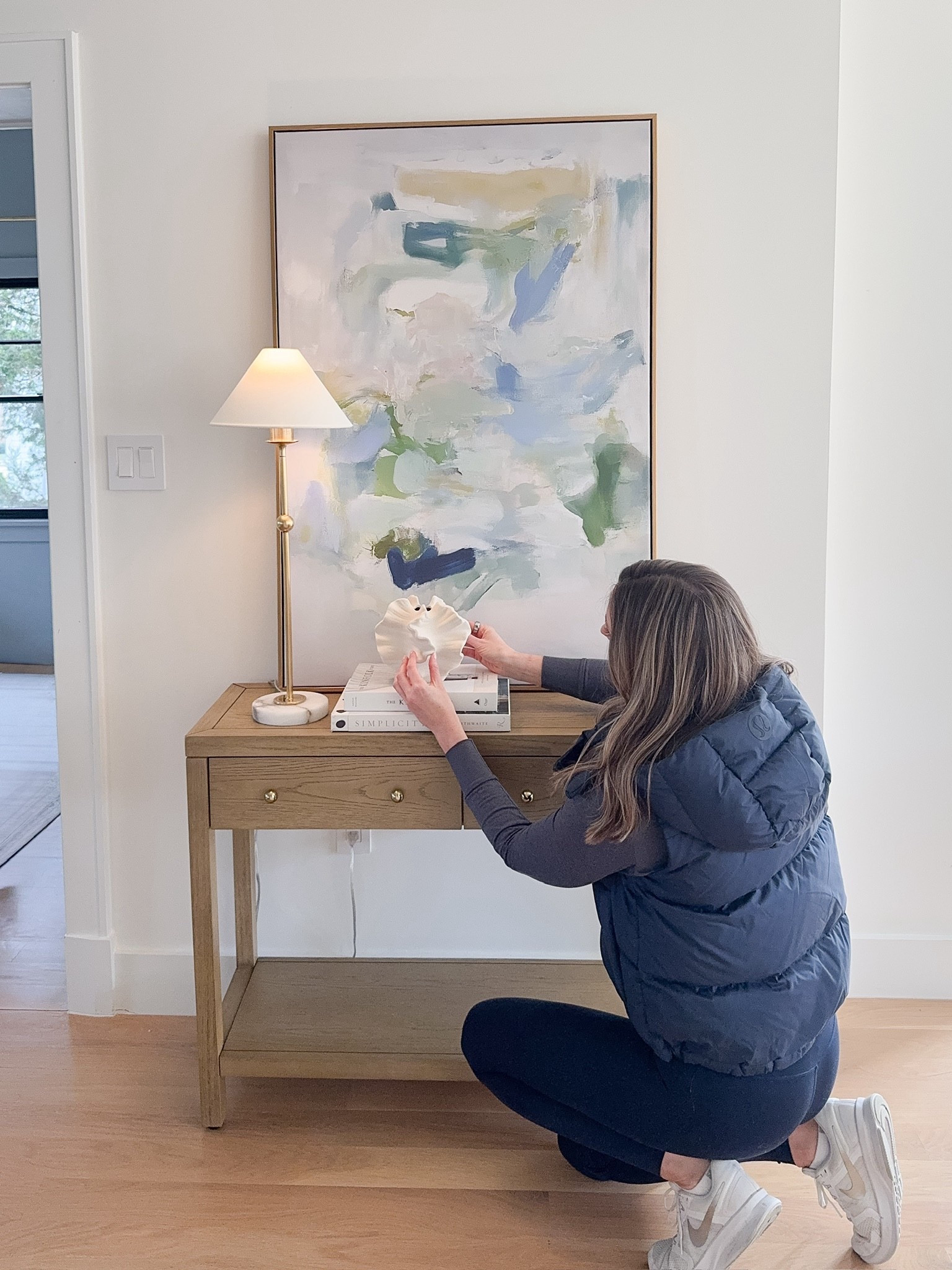 The console table you’ve been looking for - timeless, versatile, and designed to work season after season. Light oak finish (available in 8 colors/finishes!), soft-close drawers, and brass details that elevate the whole space.

#LTKHome #LTKdayinmylife