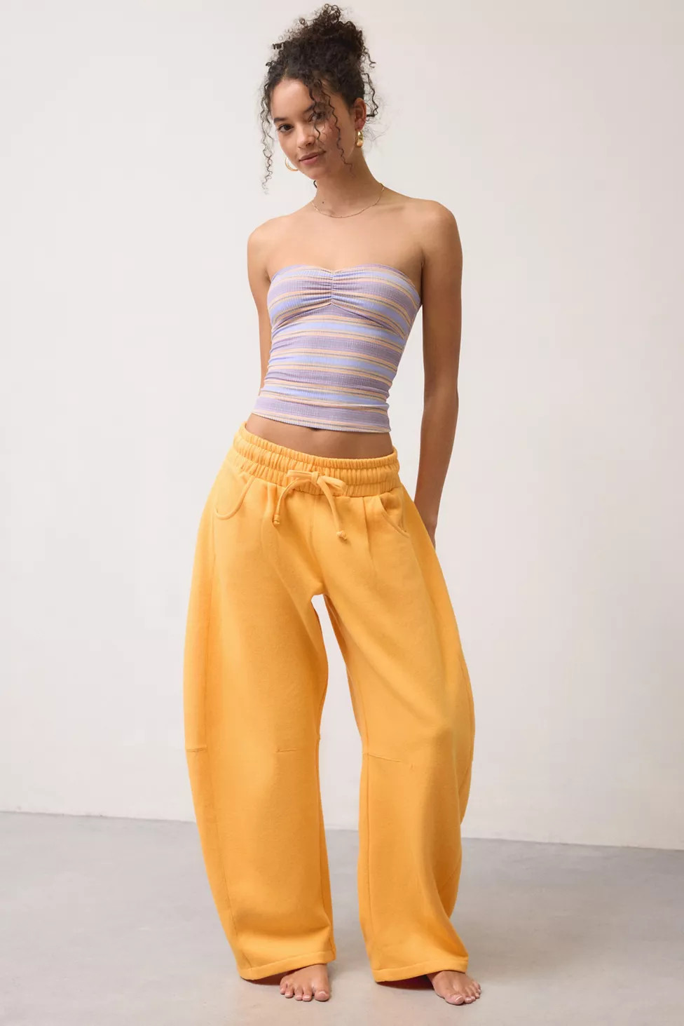 Out From Under Essential Barrel Leg Full Length Sweatpant | Urban Outfitters (US and RoW)