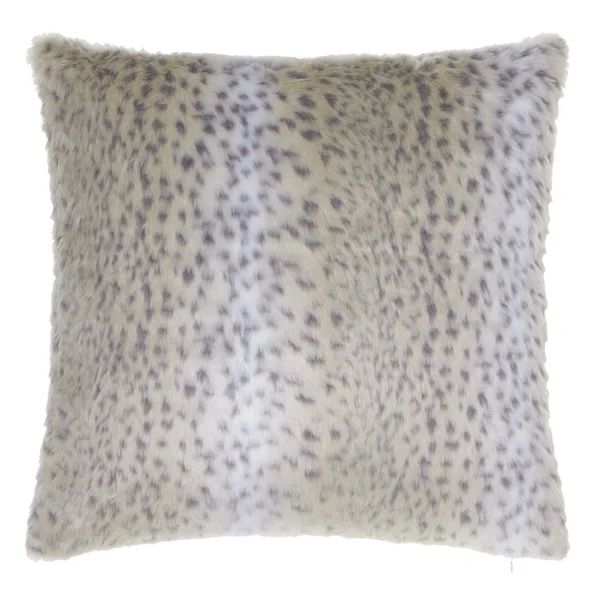 The Curated Nomad Cruz Snow Leopard Faux Fur Throw Pillow | Bed Bath & Beyond