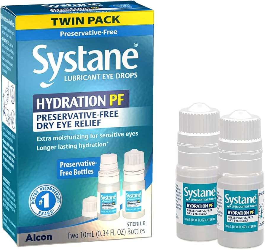 Systane Hydration Multi-Dose Preservative-Free Eye Drops Dry Eye Relief Twin Pack (2x10ml) | Amazon (US)