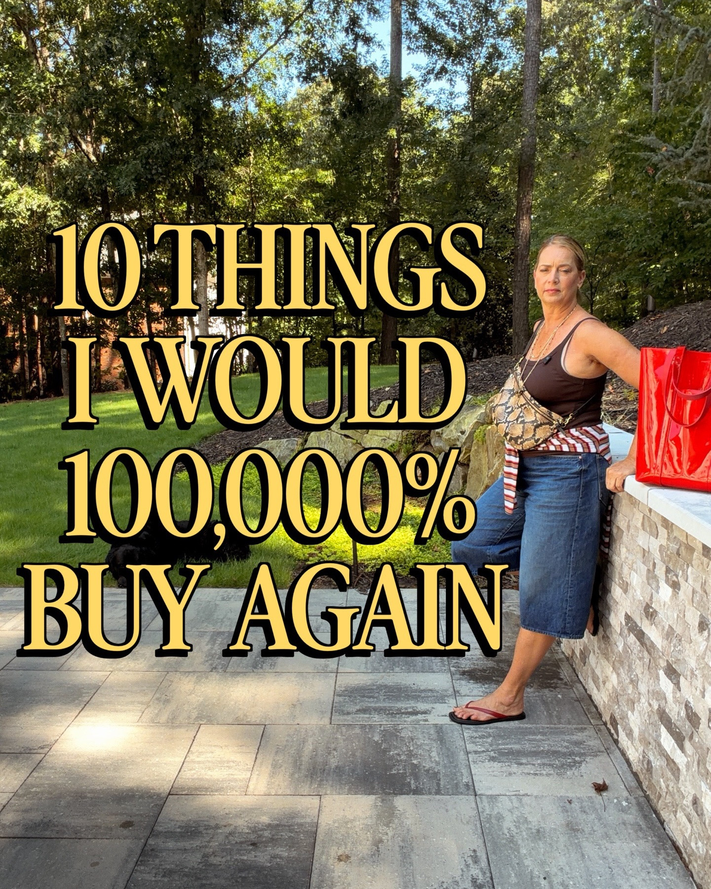 Yes to these again and again. Comment PIXIE for the links. Feel free to ask me anything about these items in the comments, too.
1️⃣2️⃣3️⃣4️⃣5️⃣6️⃣7️⃣8️⃣9️⃣🔟

Style over 50, midlife style, clothes I would buy again, best wardrobe purchases, pieces worth repeating, everyday outfit ideas, casual chic outfits, elevated basics, premium denim, MOTHER Denim Weekender jeans, AG Adria slouchy jeans, Aritzia long sleeve tee, Classic T-Shirt Company tee, Amazon mule loafers, Vuori plum sweatshirt, Jenni Kayne cashmere cocoon cardigan, DISSH matching set, red white and black outfit, wardrobe favorites for women over 50