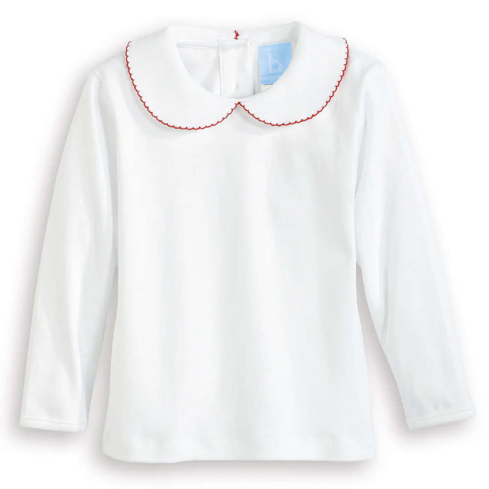 Long Sleeve Pima Peter Pan Tee | bella bliss 