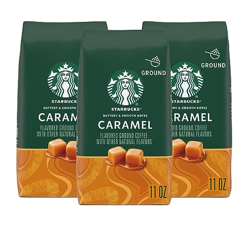 Starbucks Flavored Ground Coffee, Caramel, 11 OZ | Amazon (US)