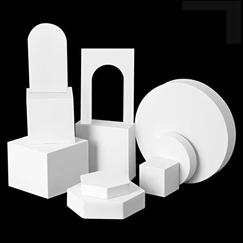 10PCS Product Photography Props Waterproof Hard Foam Props for Photoshoot(White) | Amazon (US)