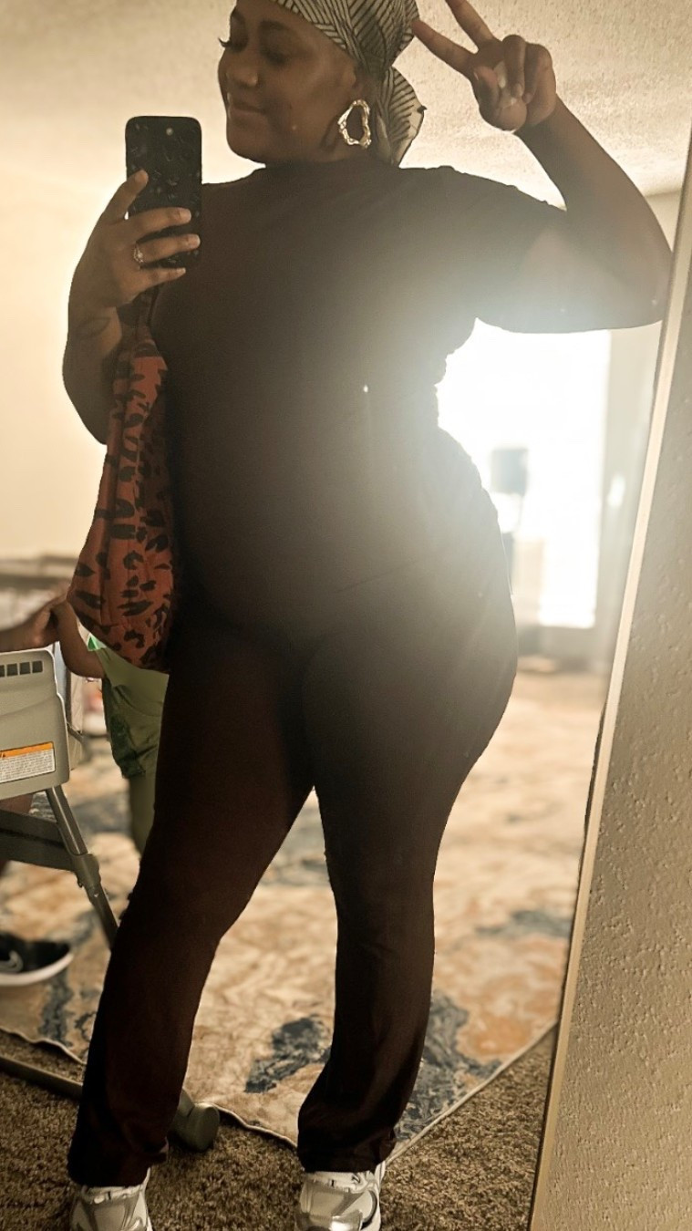 Comfort will always be my vibe 🤍 Easy, stretchy, and still cute enough to step out the house. Linking this fit + similar everyday favorites.

#LTKHome #LTKmomlife #LTKdayinmylife