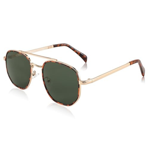 FEISEDY Sunglasses Aviator Men Women 70s Sun Glasses Square Frame UV400 Protection B2953 | Amazon (US)