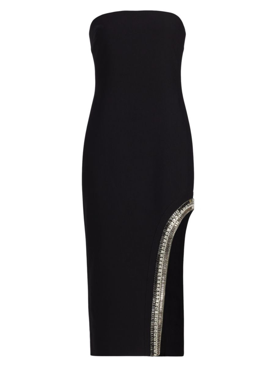 Sammy Strapless Rhinestone Midi-Dress | Saks Fifth Avenue