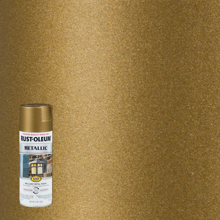 Champagne Bronze, Rust-Oleum Stops Rust Metallic Spray Paint-313142, 11 oz | Walmart (US)