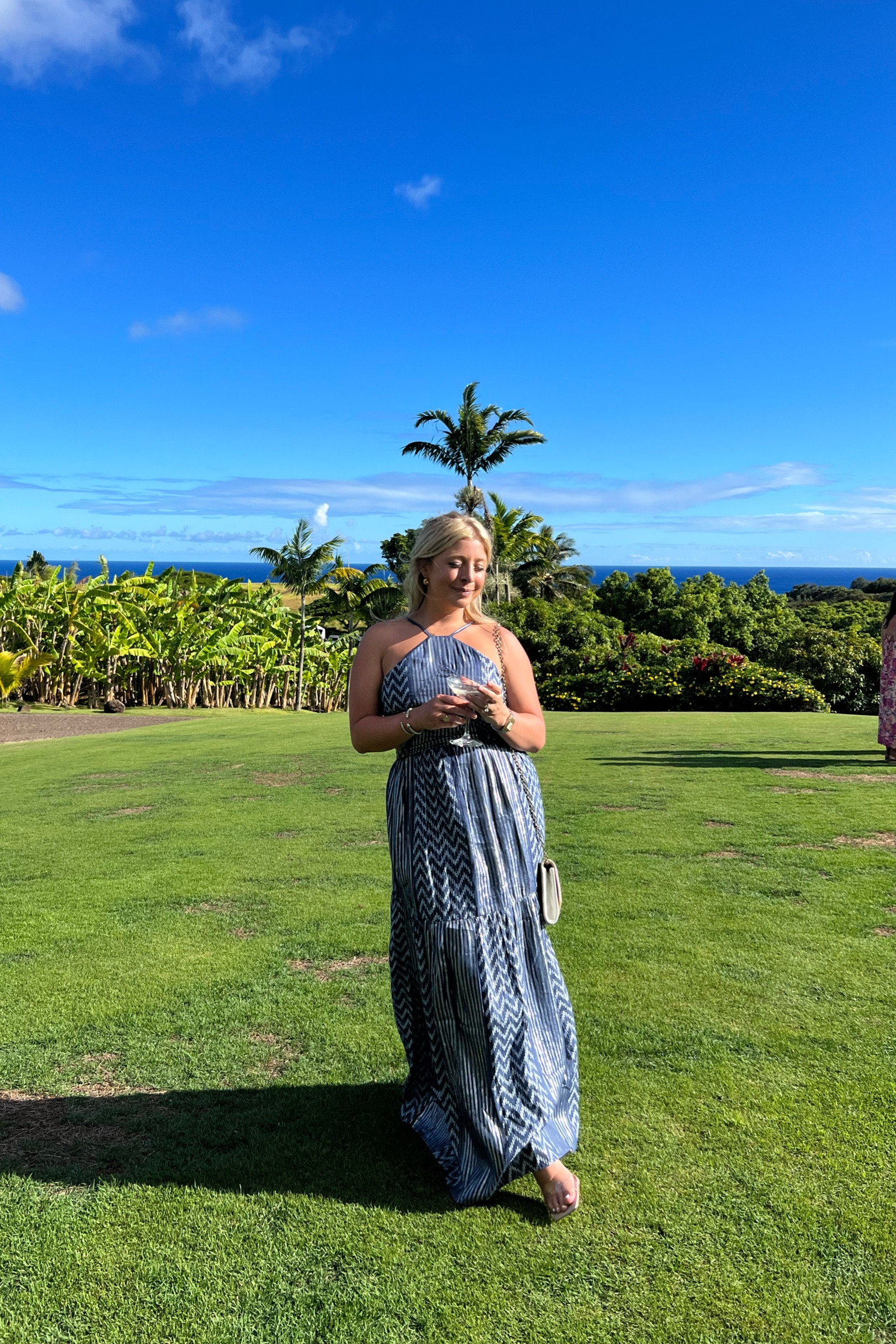 Blue halter wedding guest dress wearing a small - beach wedding 

#LTKSeasonal #LTKtravel #LTKwedding
