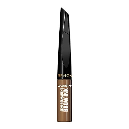 Revlon ColorStay 5-in-1 Semi-Permanent Brow Ink with Spoolie Brush, Waterproof, Transfer-Proof, Eyebrow Makeup, Easy to Remove, 352 Soft Brown Ink, 0.09 fl oz | Amazon (US)