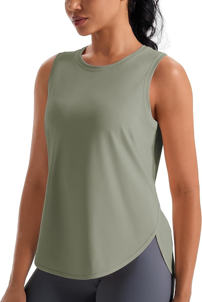 JOYSPELS Ice Silk Workout Tank Tops for Women Cool-Dry Sleeveless Loose Fit Yoga Shirts Athletic | Amazon (US)