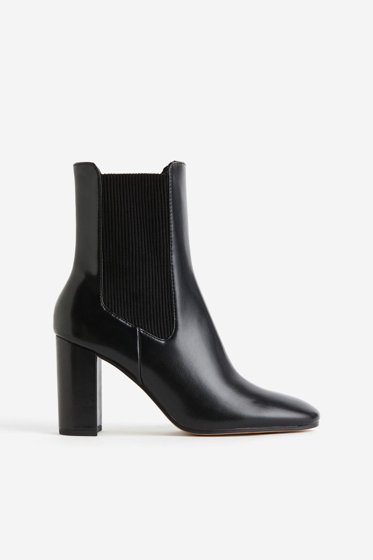 Heeled Chelsea boots - Black - Ladies | H&M | H&M (UK, MY, IN, SG, PH, TW, HK)