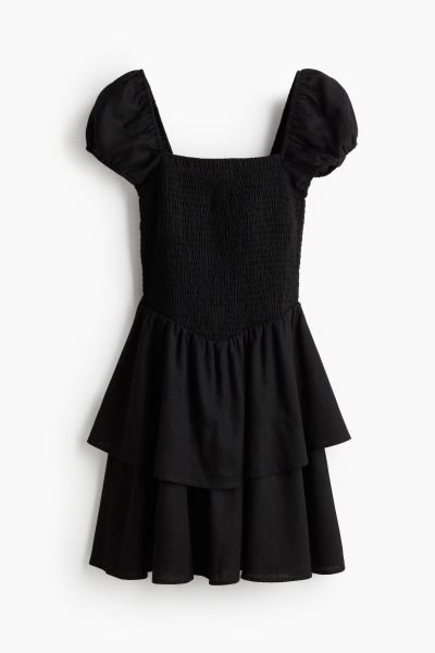 Tiered-skirt smocked dress | H&M (UK, MY, IN, SG, PH, TW, HK)