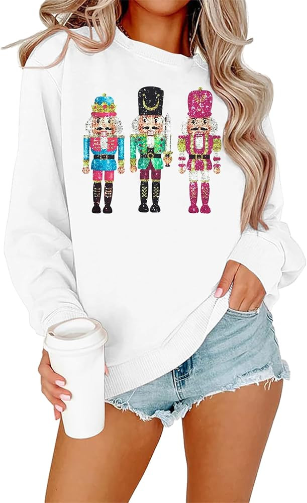MOUSYA Christmas Nutcracker Sweatshirt Sugar Plum Fairy Shirt Xmas Shirt Funny Christmas Sweater | Amazon (US)