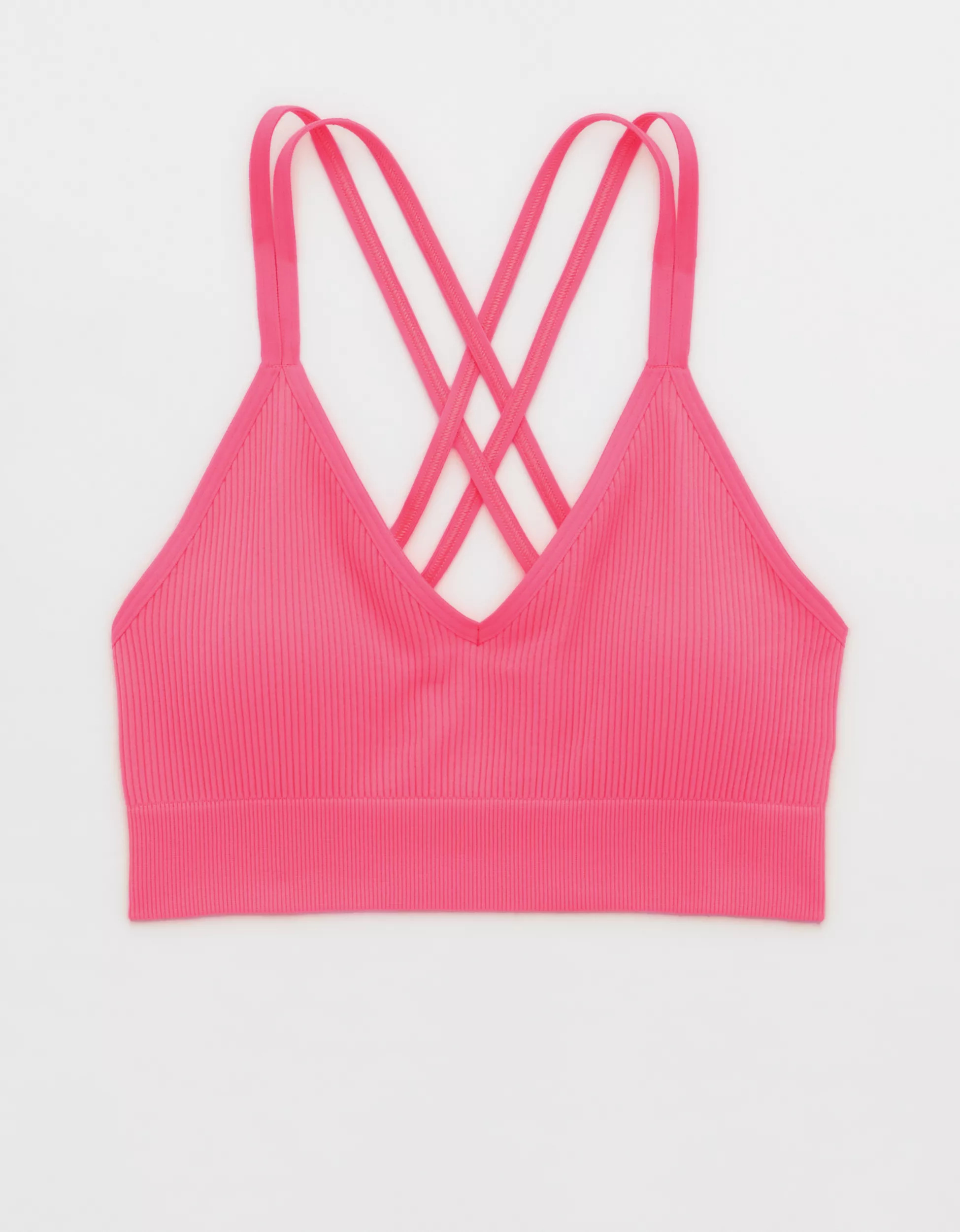 Aerie Seamless Strappy Padded Bralette | American Eagle Outfitters (US & CA)