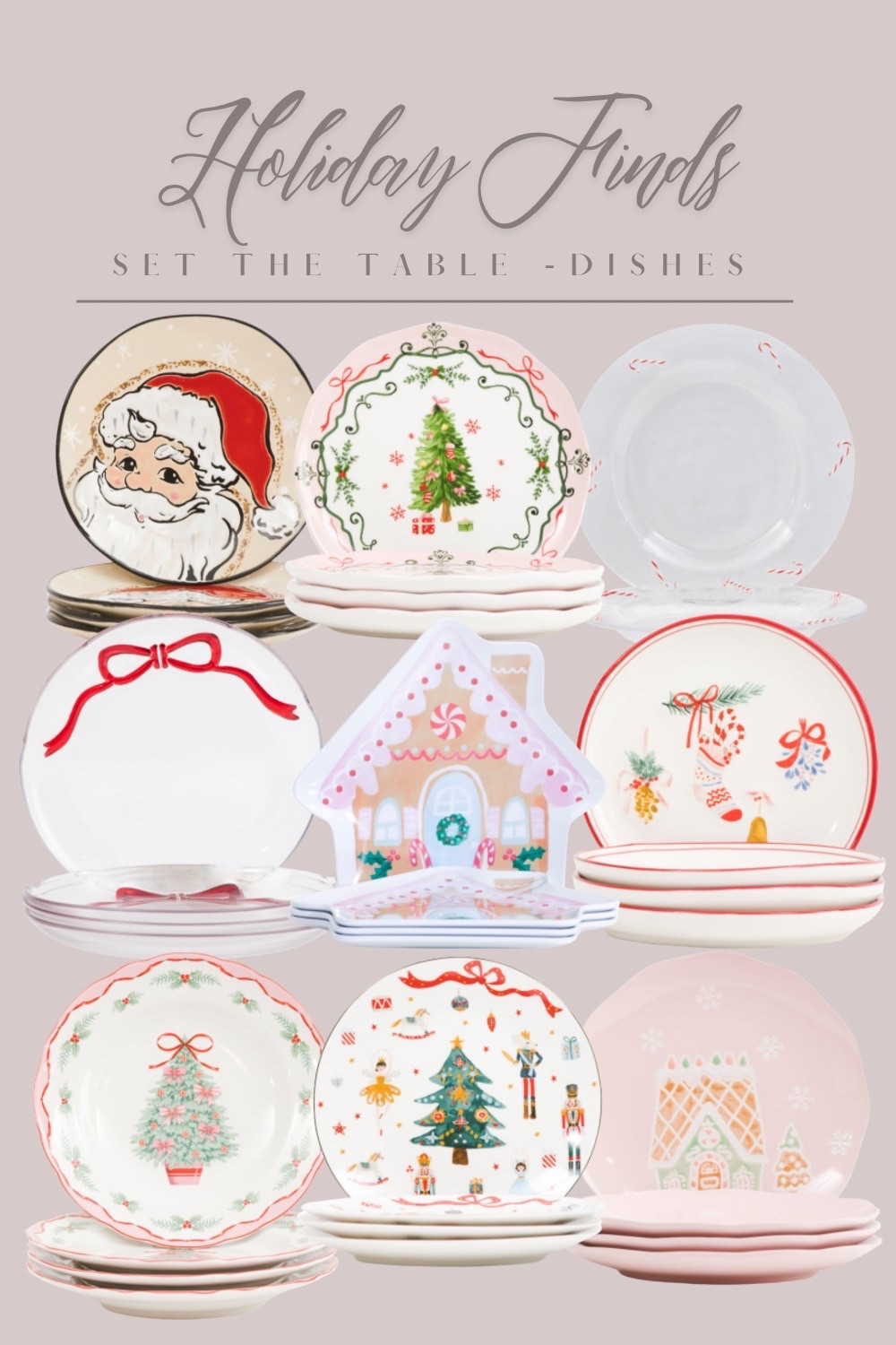 These holiday Christmas dishes are so fun! Perfect for making everyday festive or for your holiday gatherings and parties 

#LTKHoliday #LTKHome #LTKSeasonal